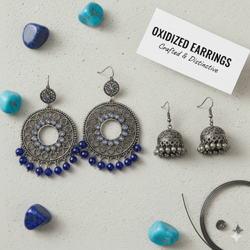 Brass Silver Earrings