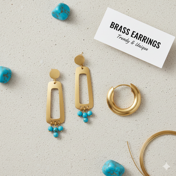 Brass Gold Earrings
