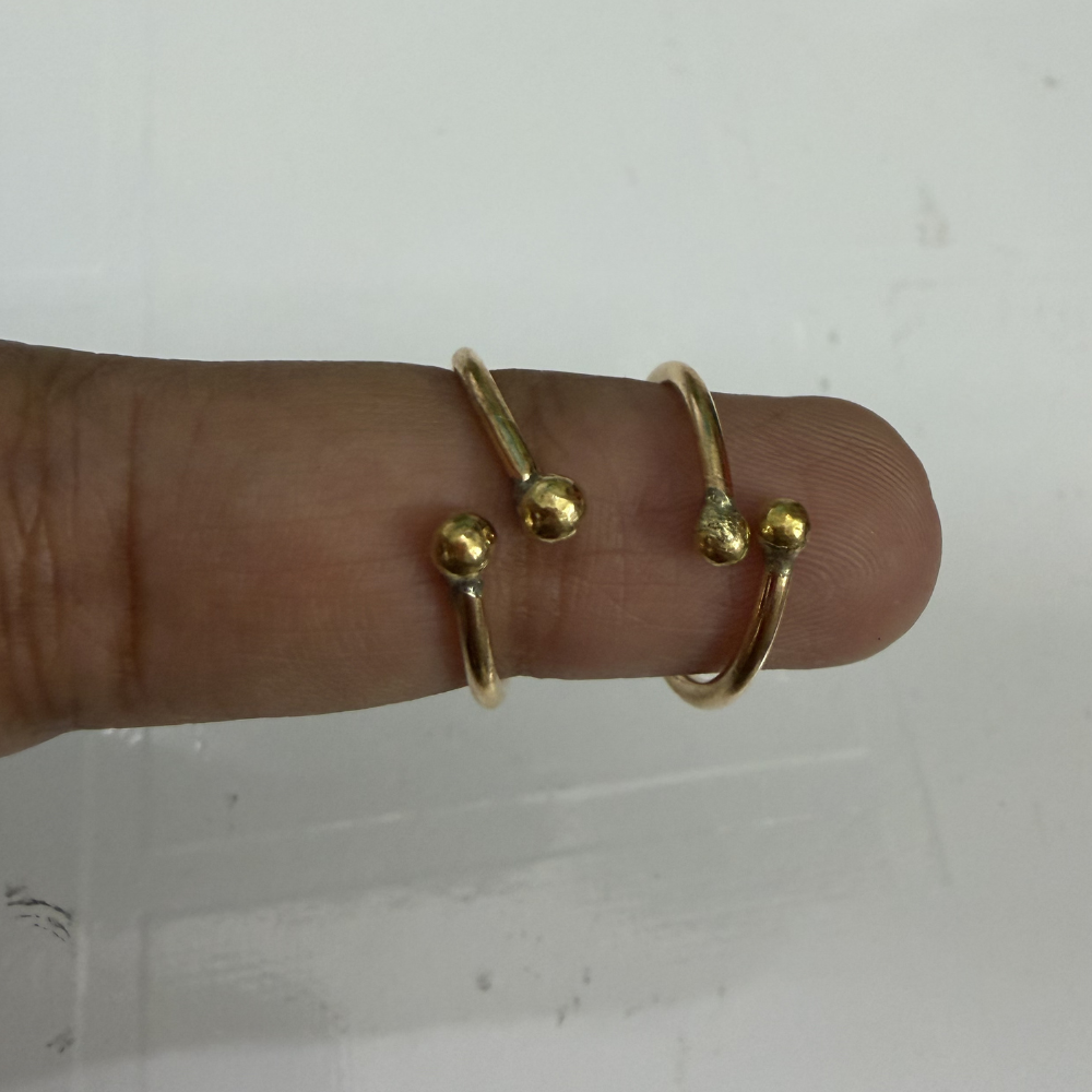IMPON Unpolished Plain Toe Rings