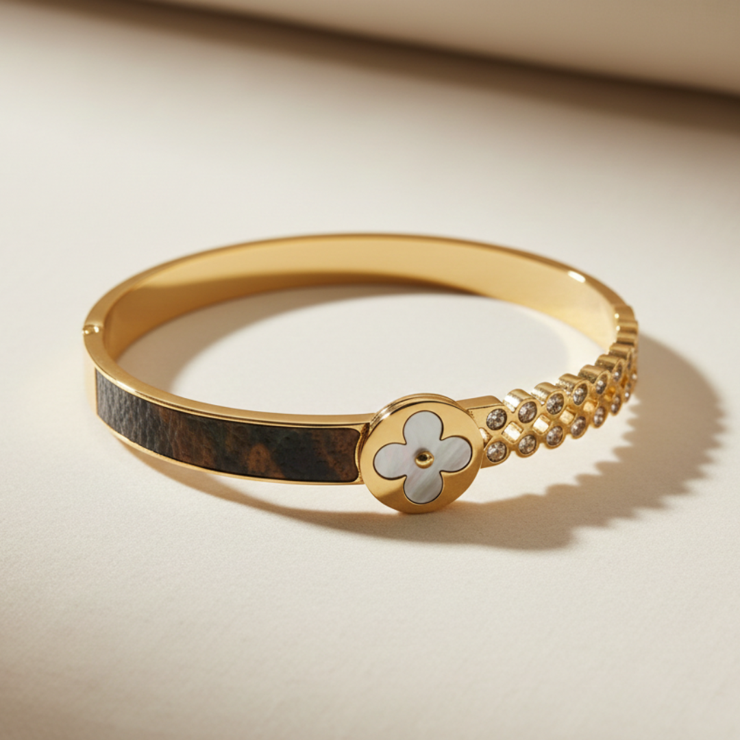 Anti Tarnish Clover Bracelet