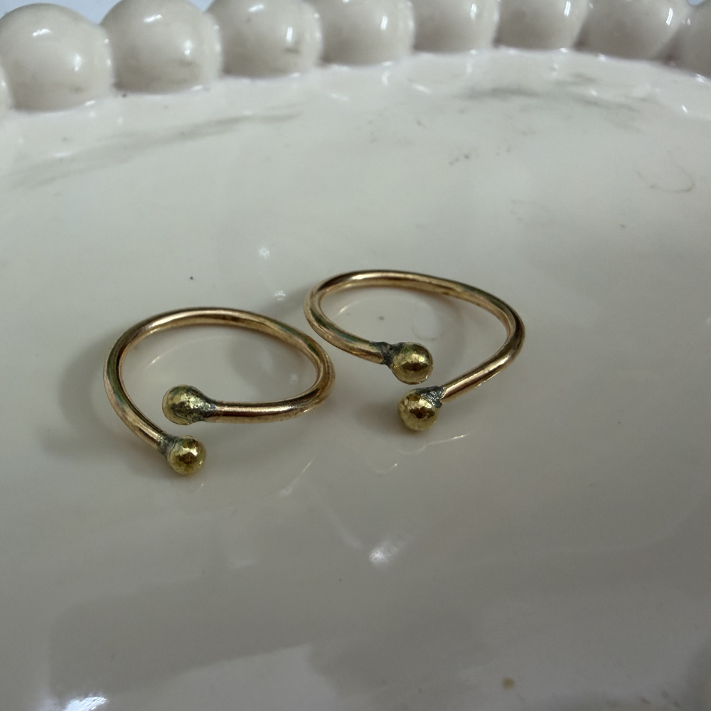 IMPON Unpolished Plain Toe Rings