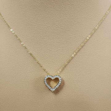 Minimal Gold Heart Pendant Necklace