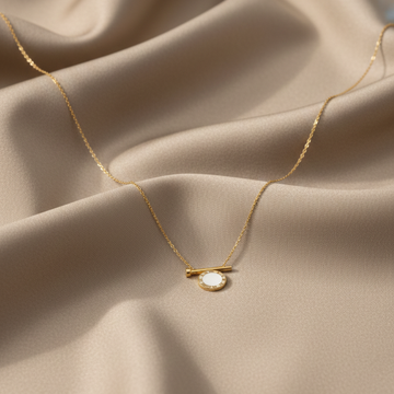 Minimal Nail & Coin Pendant Necklace