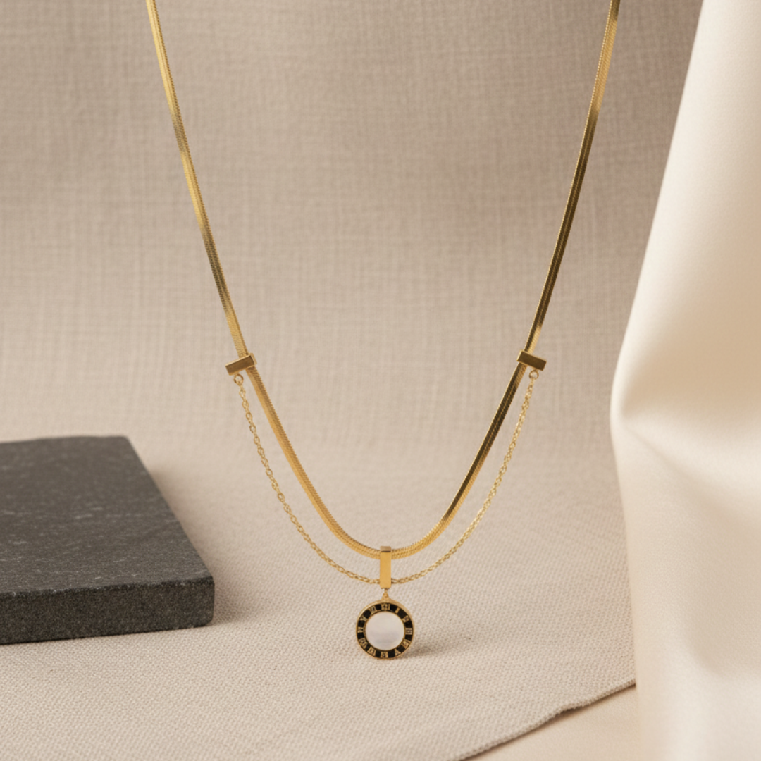 Layered Gold Snake Chain Necklace