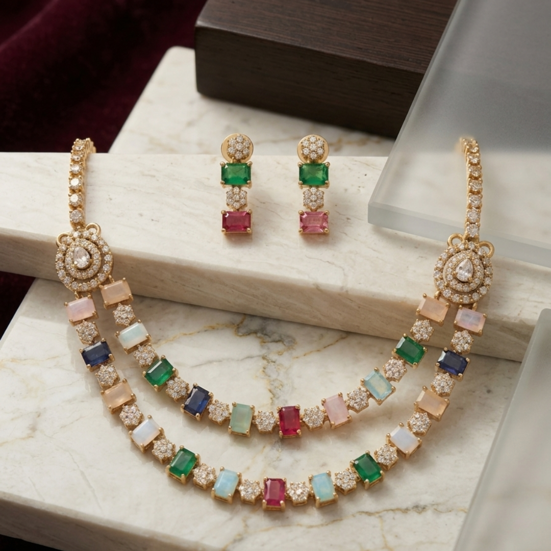 Ratnavali Signature Necklace Set