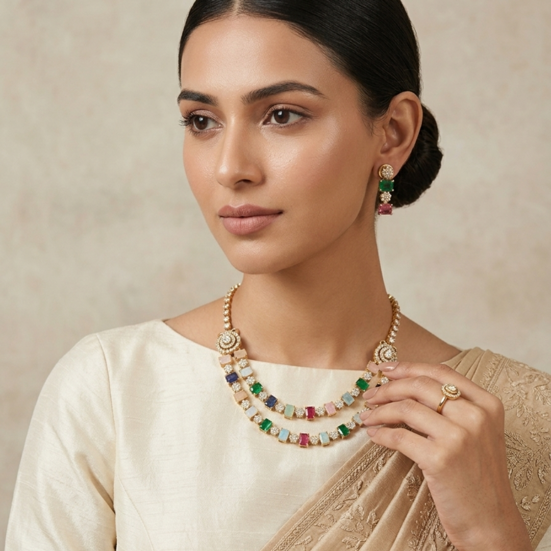 Ratnavali Signature Necklace Set
