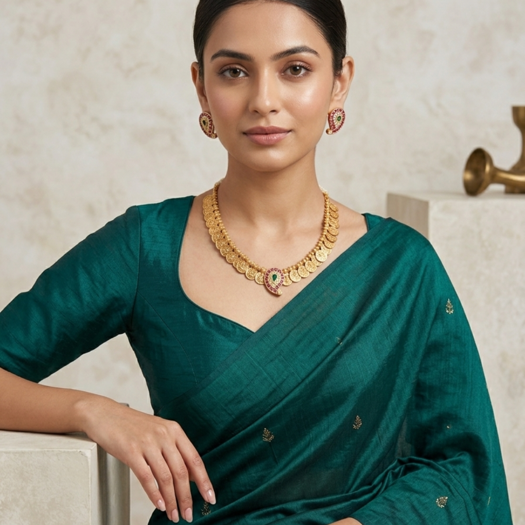 Rajalakshmi Heritage Coin Necklace Set