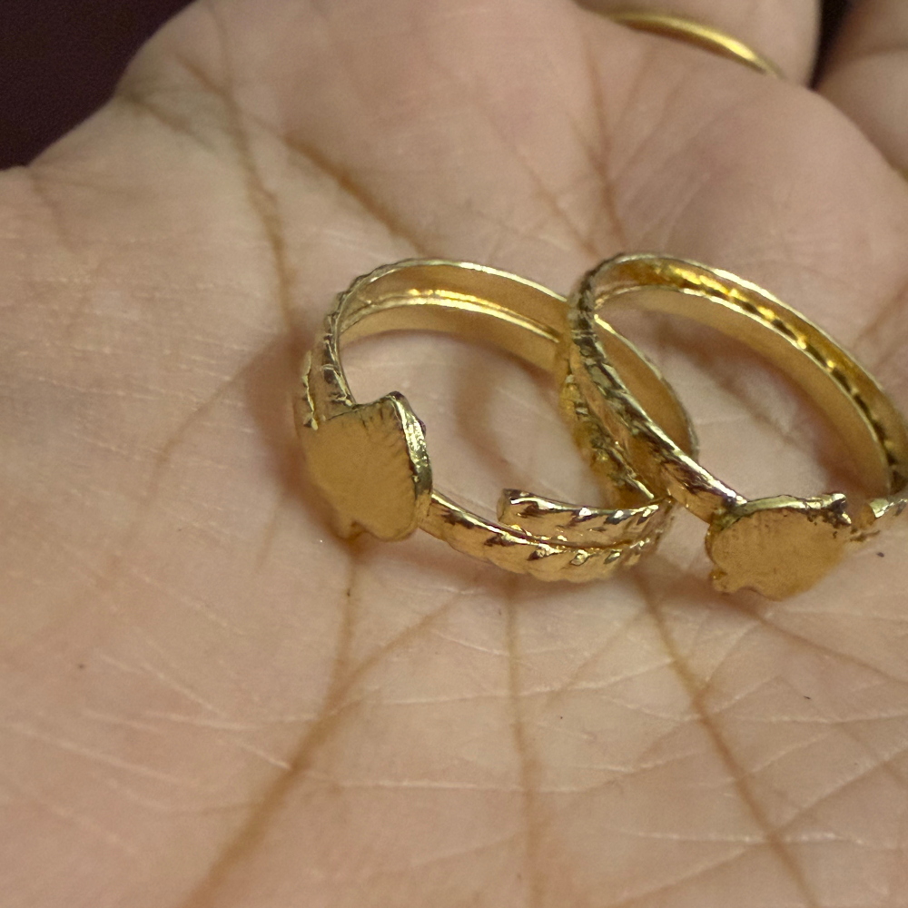 IMPON Plain Leaf Toe rings