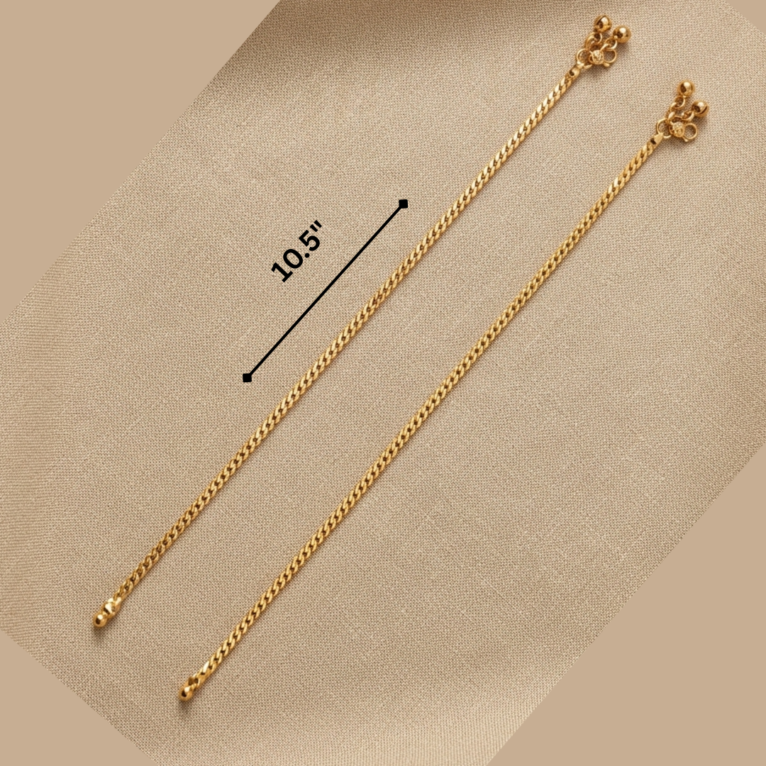 Classic Gold Micro Plated Chain Anklet