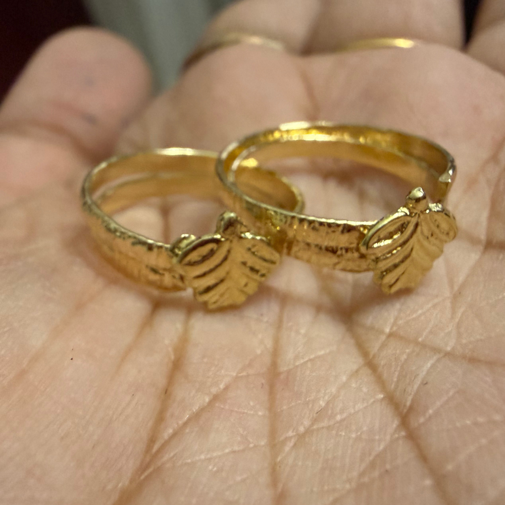 IMPON Leaf Toe rings