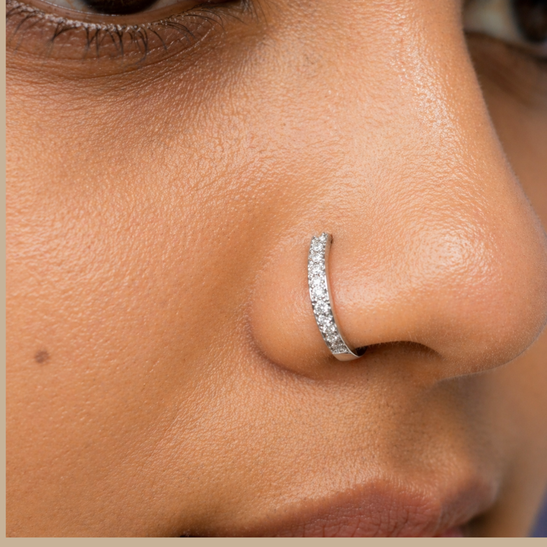 Minimal Diamond Nose Pin