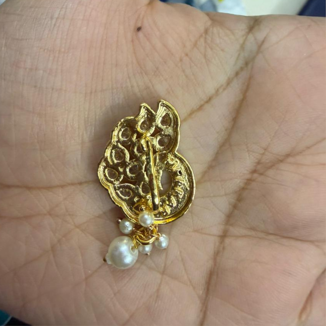 Maharashtrian Peacock Nath Nose Pin