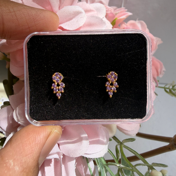 Lilac Bloom Baby Studs