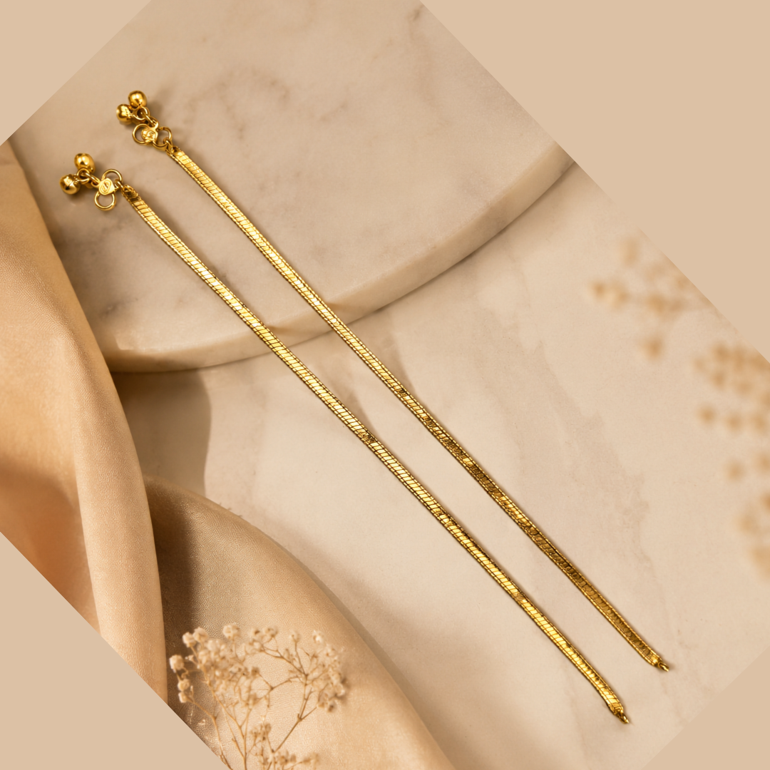 Traditional Snake Chain Gold Anklet