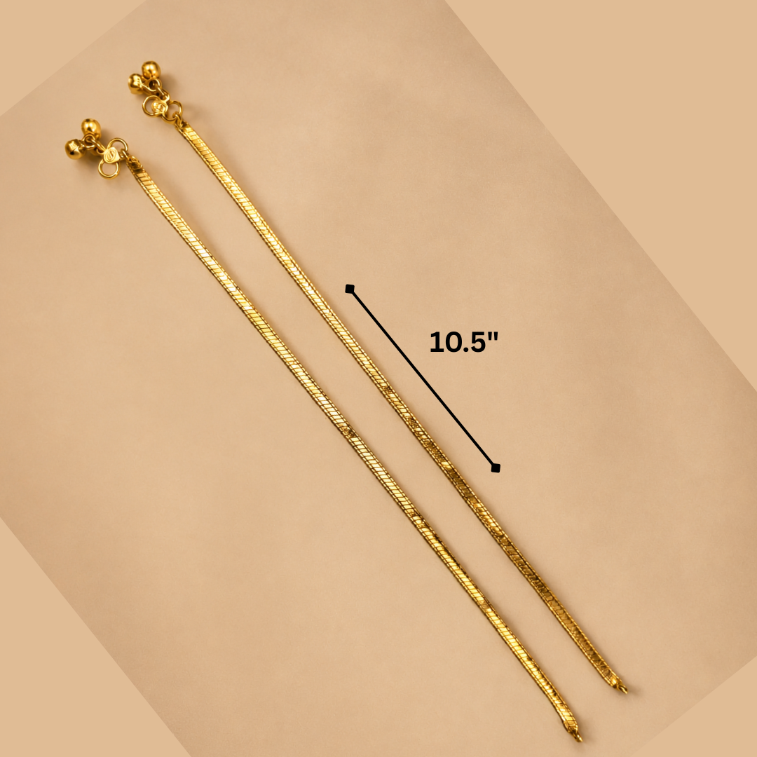 Traditional Snake Chain Gold Anklet