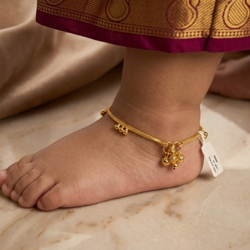 Kids Micro Gold-Plated Anklet