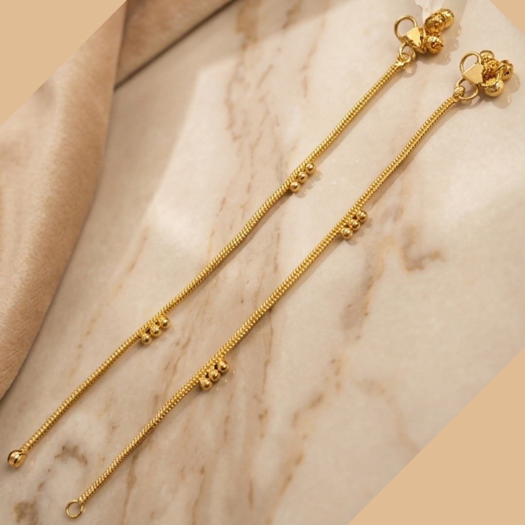 Kids Micro Gold-Plated Anklet