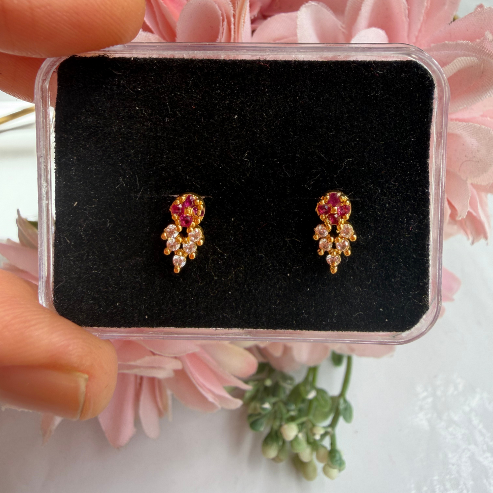 Ruby Bloom Baby Studs