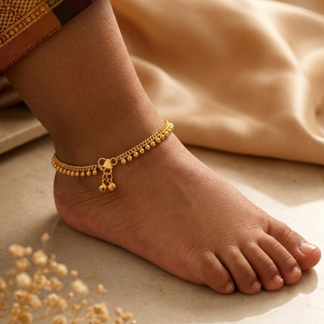 Kids Micro Gold-Plated  Anklet