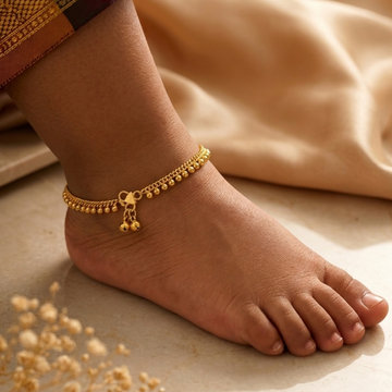Kids Micro Gold-Plated  Anklet