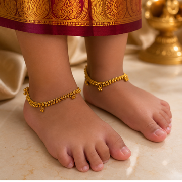 Kids Micro Gold-Plated  Anklet