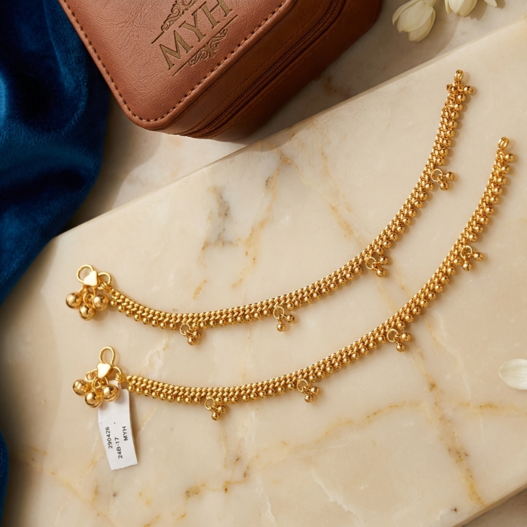 Kids Micro Gold-Plated  Anklet