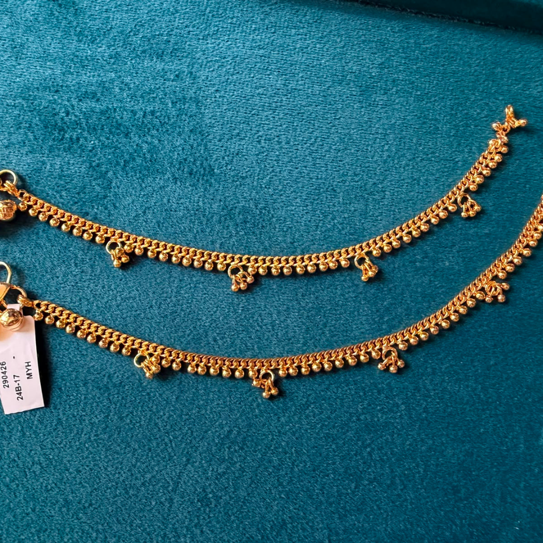 Kids Micro Gold-Plated  Anklet