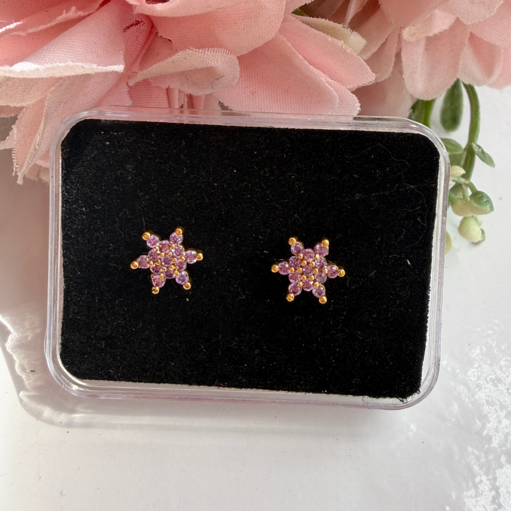 Lilac Star Baby Studs