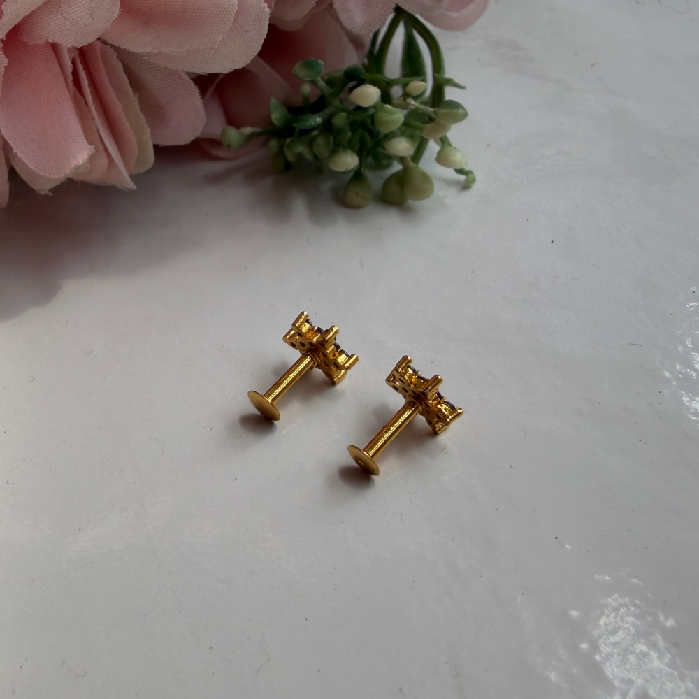 Lilac Star Baby Studs