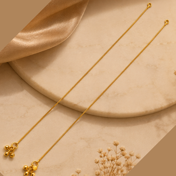 Micropolished Gold Plated Minimal Anklet