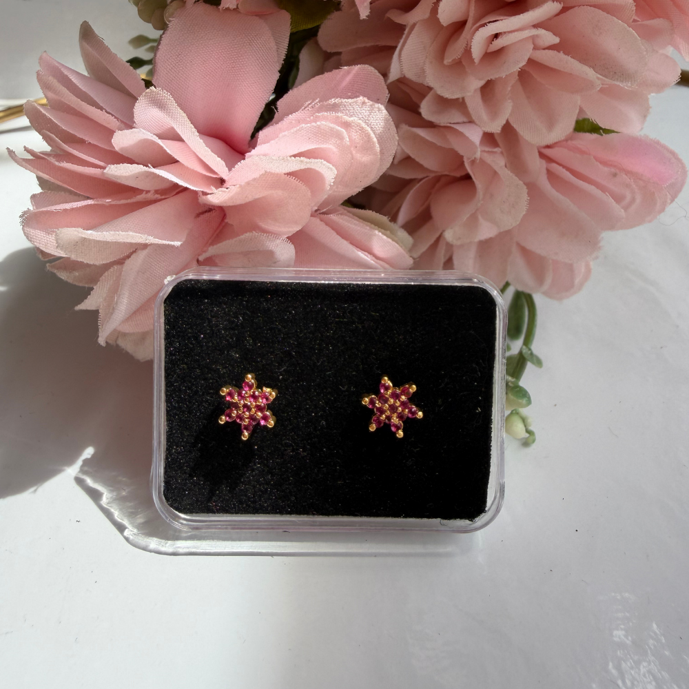 Ruby Star Baby Studs