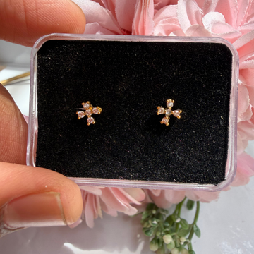 Diamond Floral Baby Studs