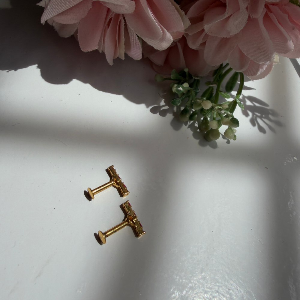 Diamond Bar Baby Studs