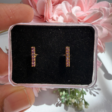 Lilac Bar Baby Studs