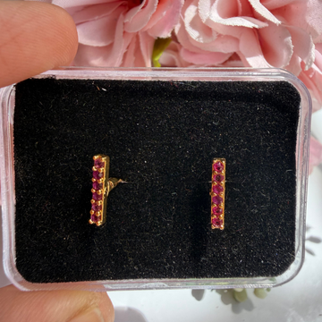Ruby Bar Baby Studs