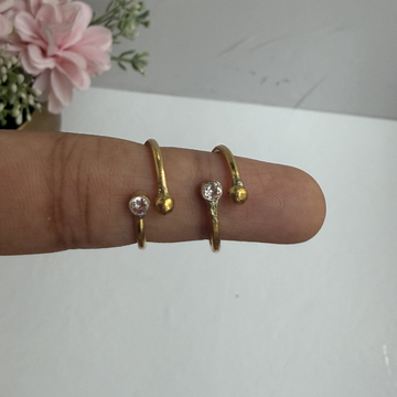 IMPON Unpolished White Stone Toe rings