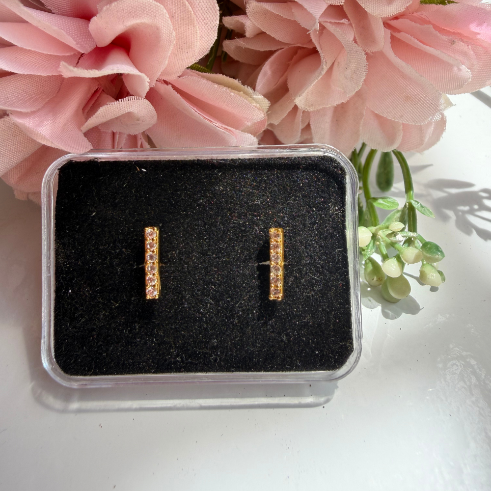 Diamond Bar Baby Studs