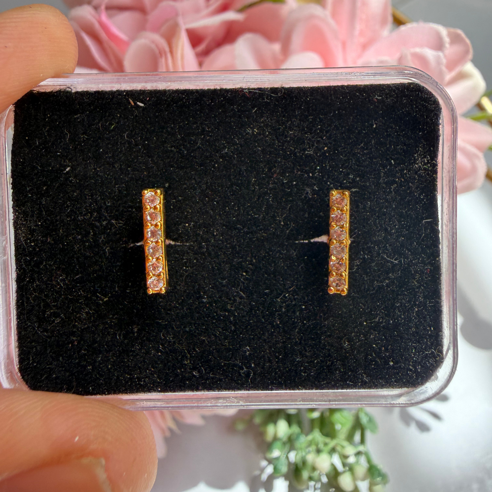 Diamond Bar Baby Studs