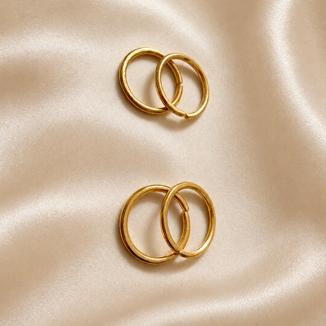 IMPON Unpolished Plain Toe Rings (4 pieces)