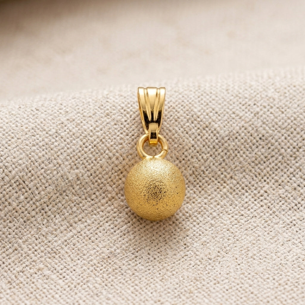 Micro Gold Plated Ball Pendant