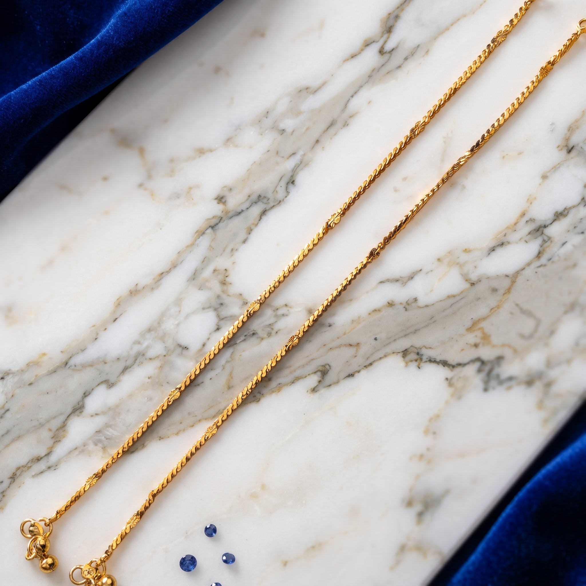 Micro Gold Plated  classic Pattern Anklet